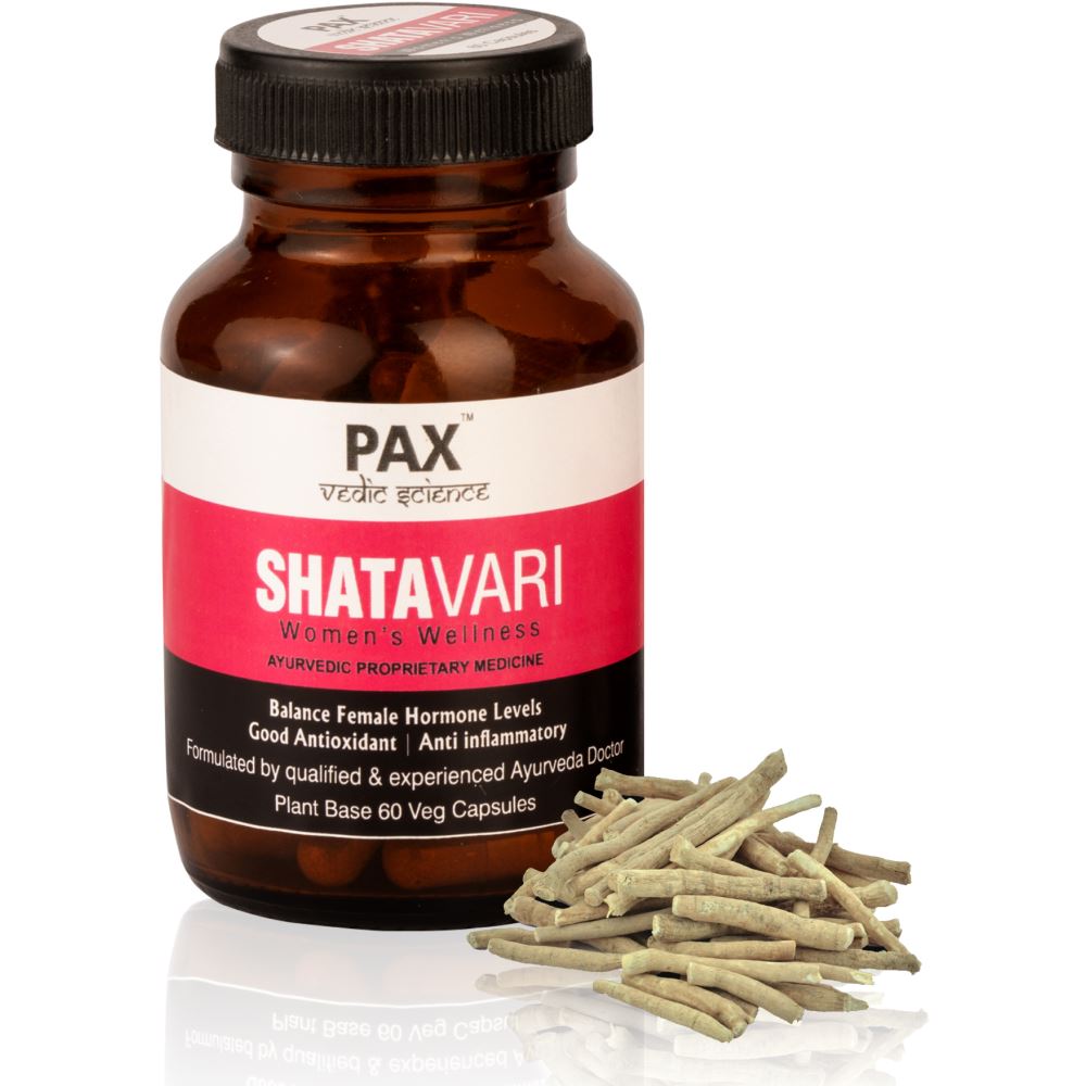 Pax Naturals Shatavari Plant Based Veg Capsule (60caps)