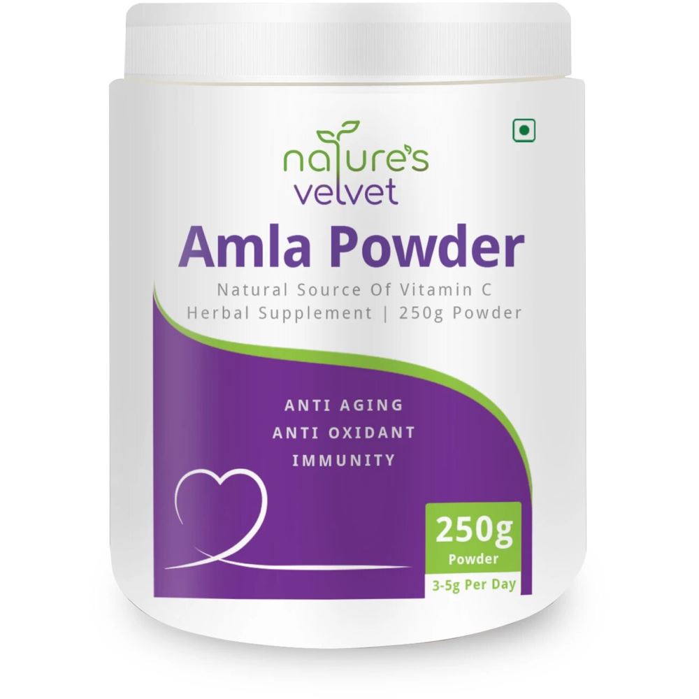 Natures Velvet Amla Powder Natural Source Of Vitamin C (250g)