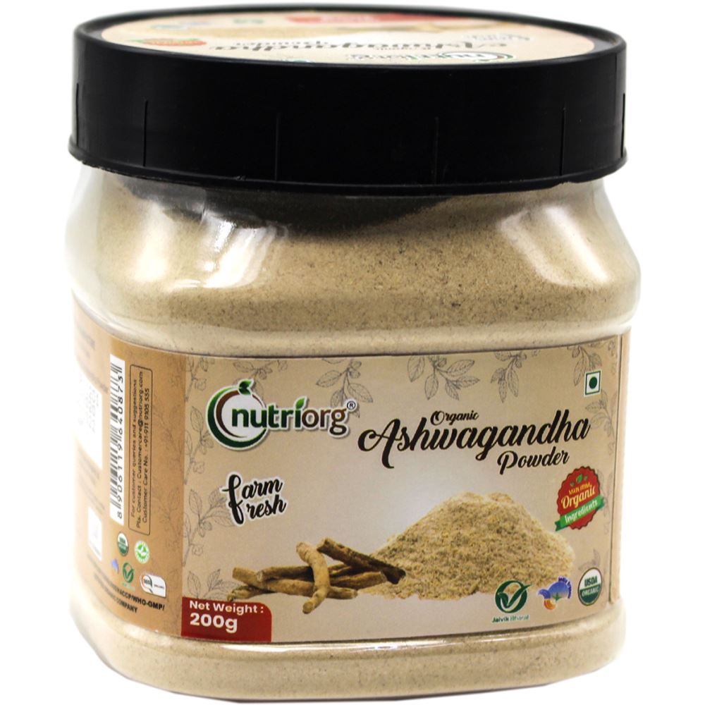 Nutriorg Certified Organic Ashwagandha Powder (200g)