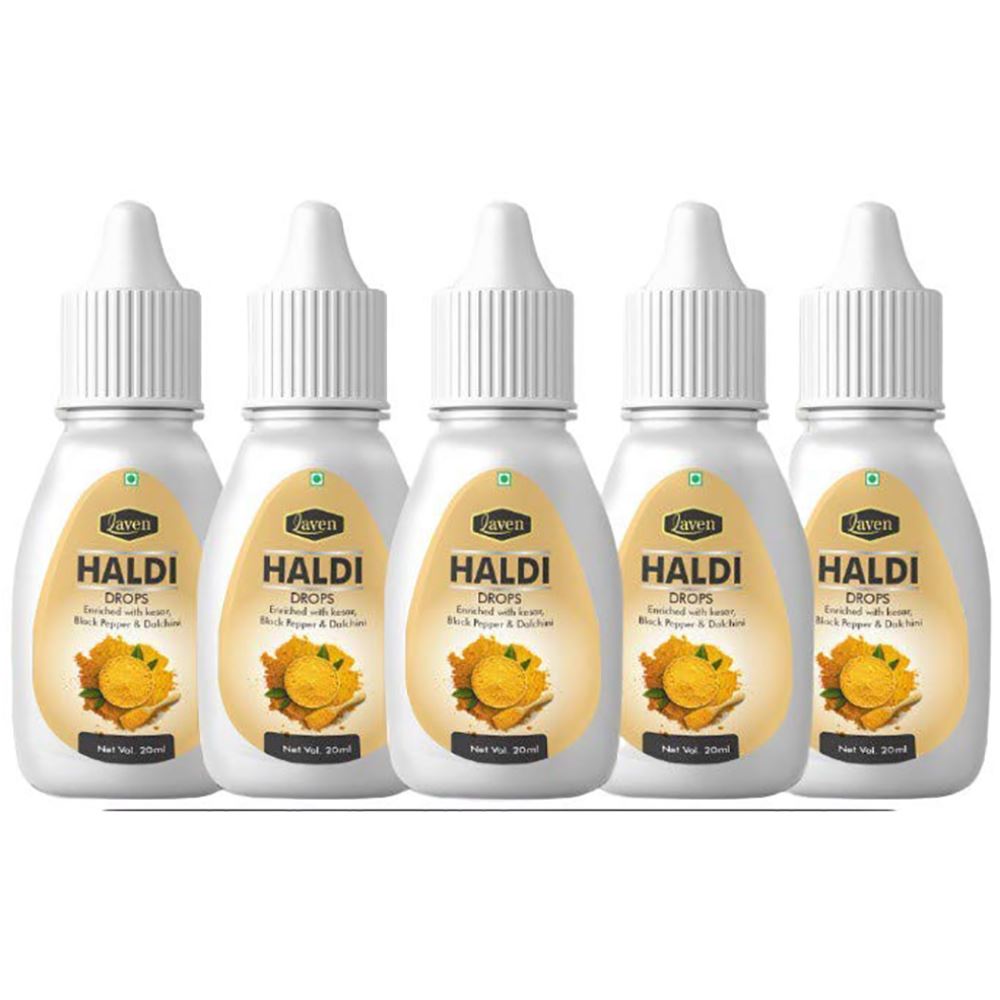 Laven Haldi Drops (20ml, Pack of 5)