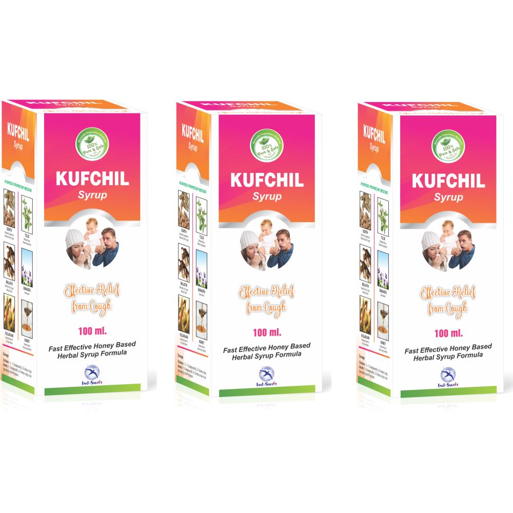 Ind Swift Kufchil Cough Syrup (100ml, Pack of 3)