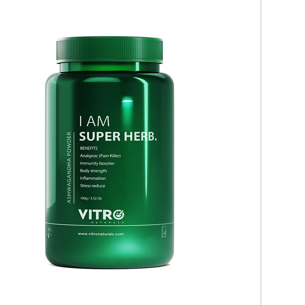 Vitro I Am Super Herb Ashwagandha Powder (100g)