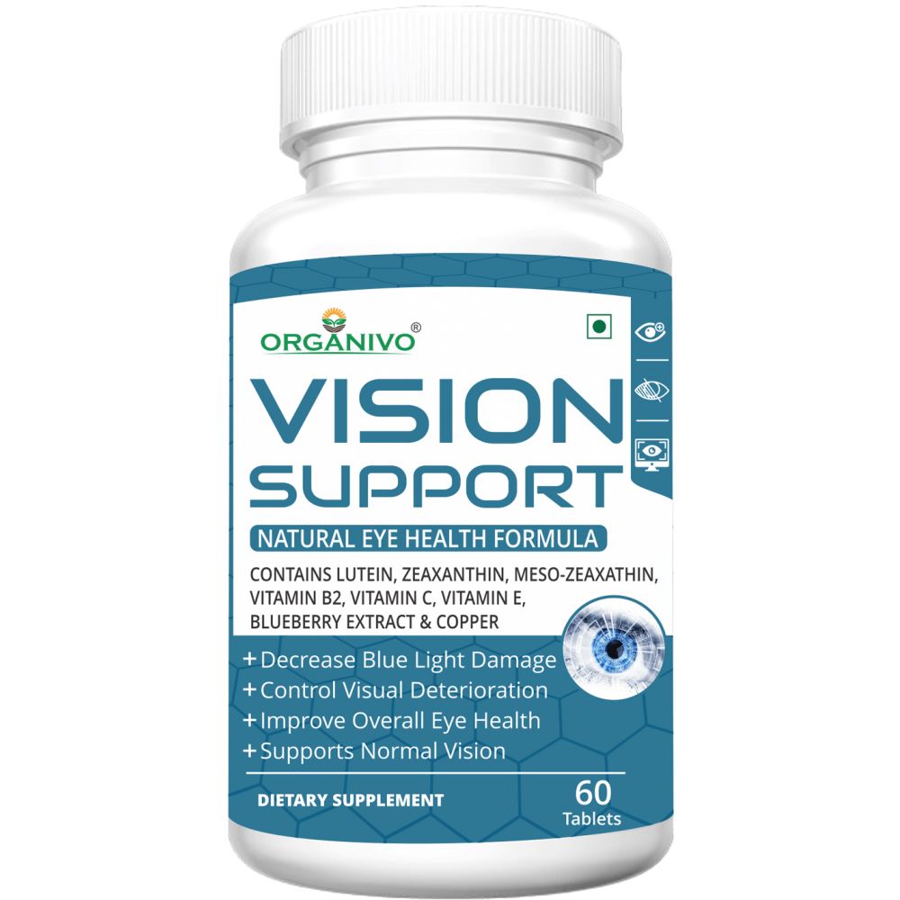 Organivo Vision Support Complete Eye Health Formula Tablets (60tab)