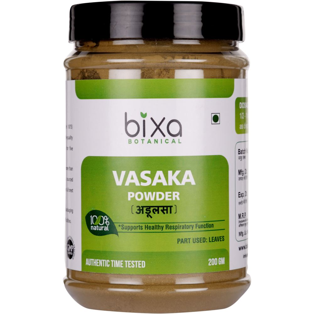 Bixa Botanical Vasaka Leaves Powder Adhatoda Vasaka (200g)