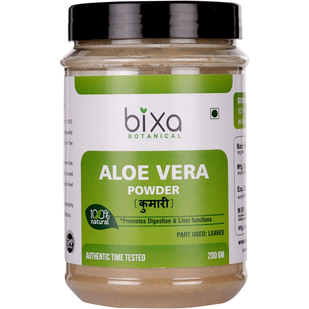 Bixa Botanical Aloe Vera Leaves Powder Aloe Barbadensis (200g) Bixa Botanical Aloe Vera Leaves Powder Aloe Barbadensis (200g)