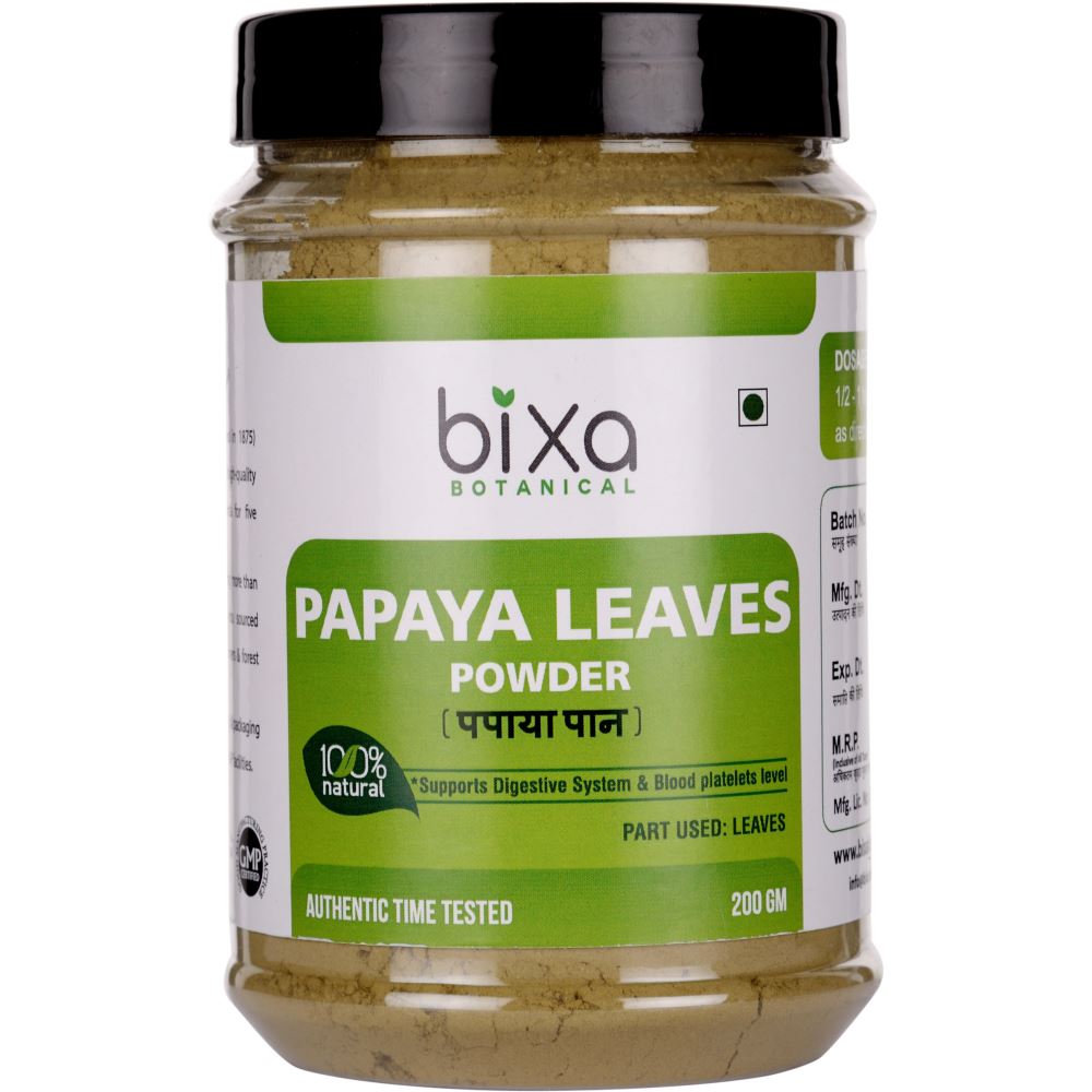 Bixa Botanical Papaya Leaves Powder Carica Papaya (200g)