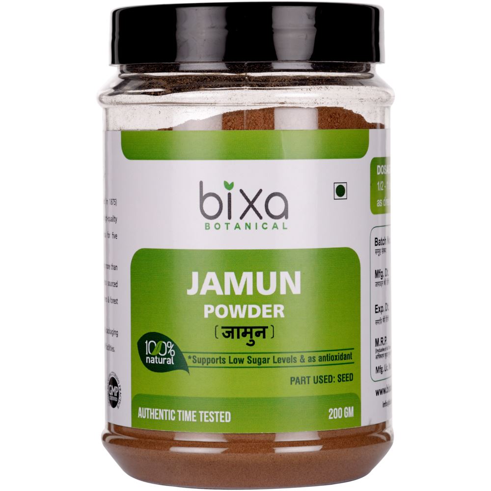 Bixa Botanical Jamun Seed Powder Eugenia Jambolana (200g)