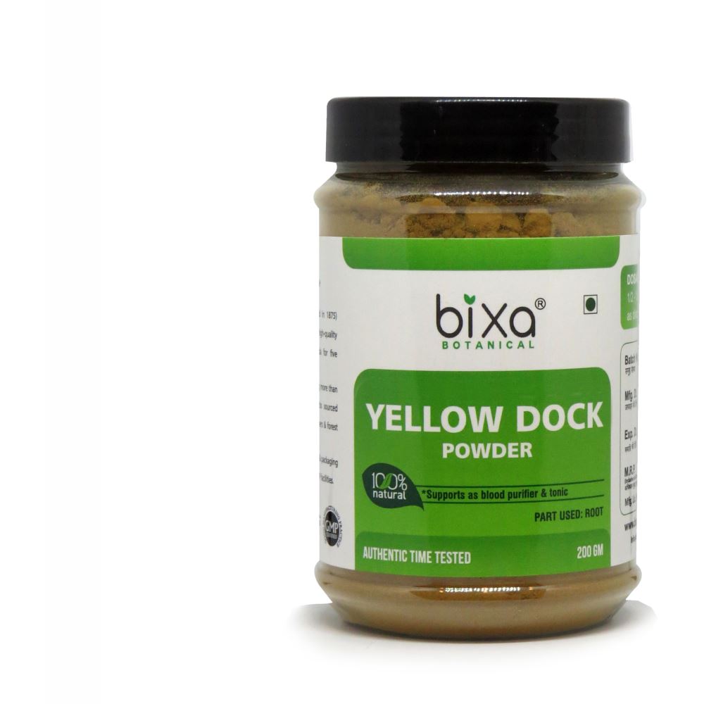 Bixa Botanical Yellow Dock Root Powder Rumex Crispus (200g)