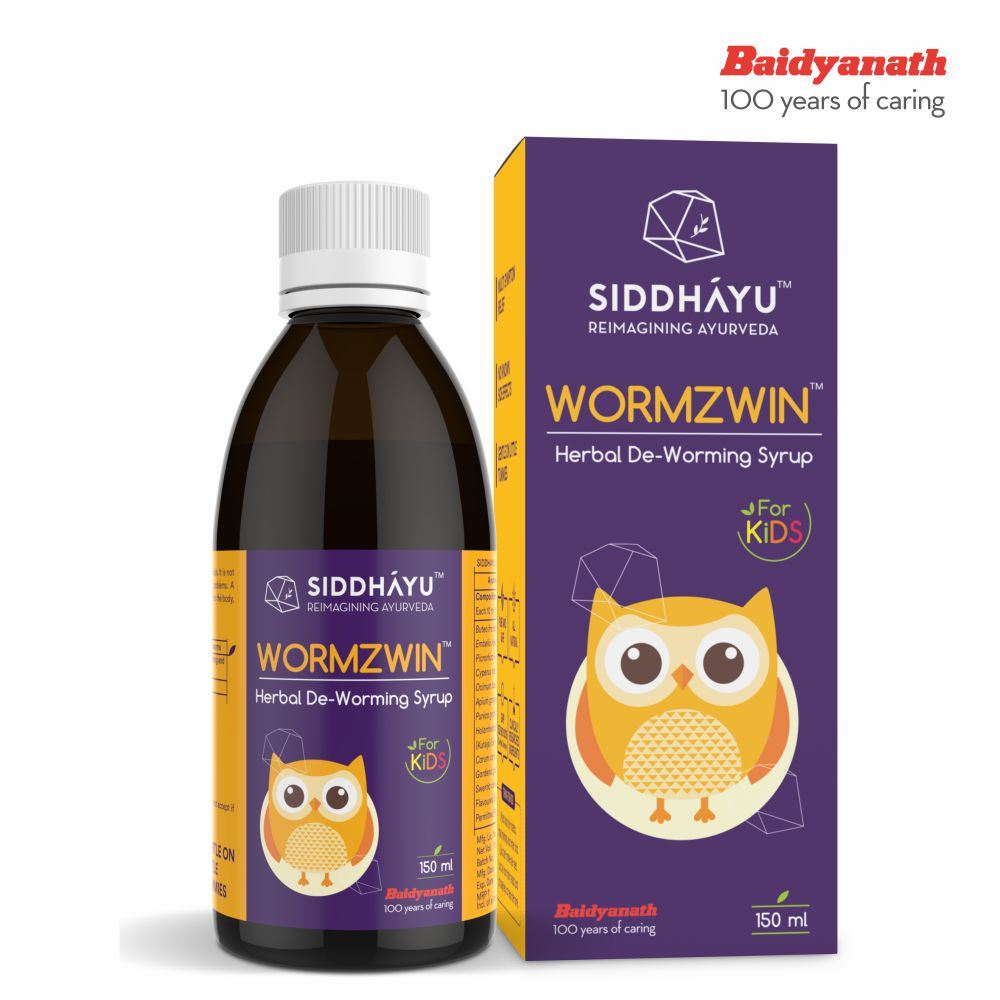 Siddhayu Wormzwin Herbal Deworming Syrup (150ml)