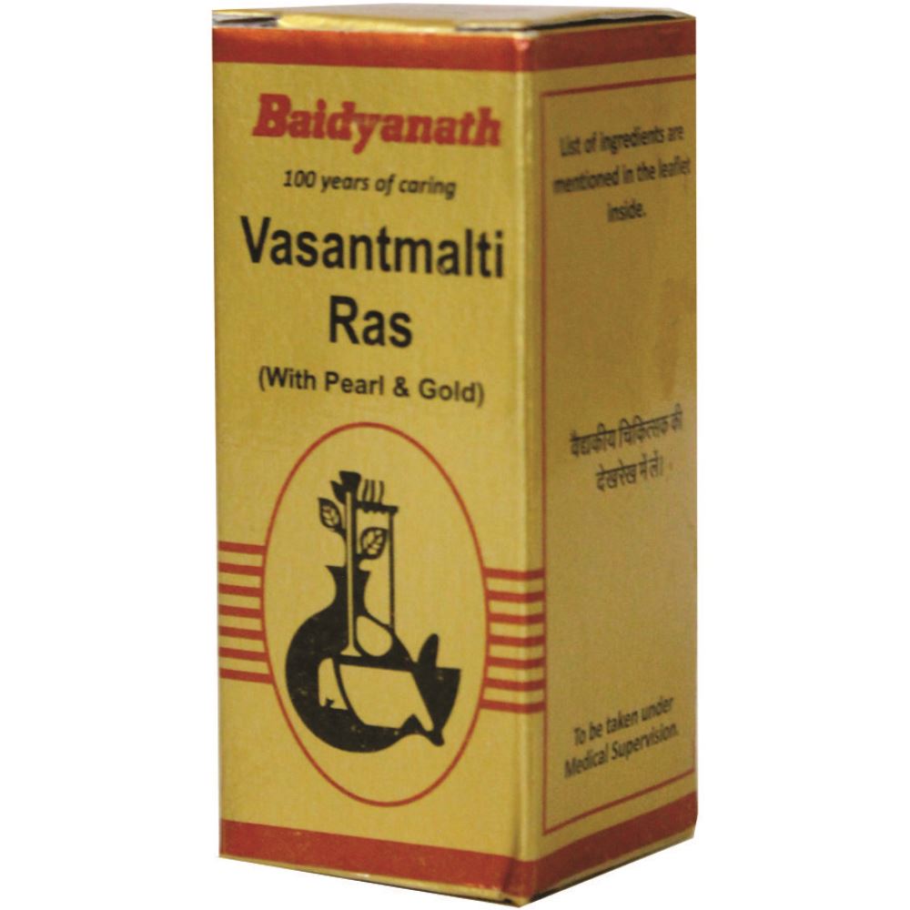 Baidyanath (Nagpur) Vasant Malti Ras With Gold (5tab)