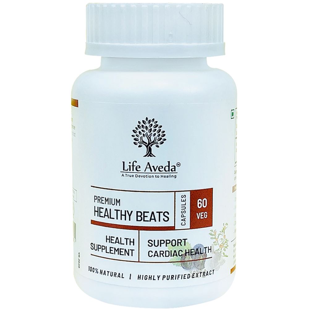 Life Aveda Premium Healthy Beats (500Mg) Veg Capsules (60caps)