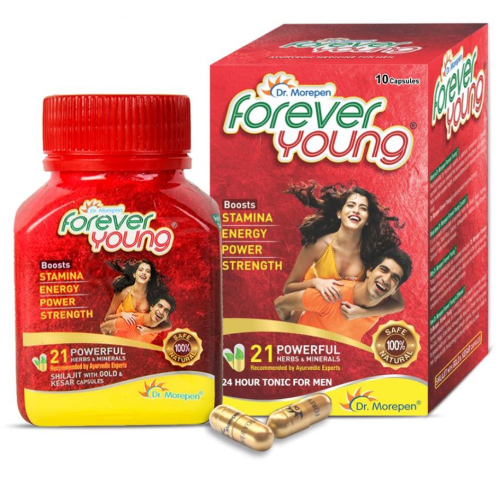 Dr. Morepen Forever Young Ayurvedic Energy Revitalizer Capsules (10caps)