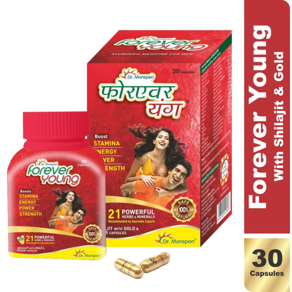Dr. Morepen Forever Young Ayurvedic Energy Revitalizer Capsules (30caps)