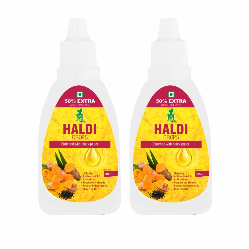 Mint Veda Haldi Drop ( Turmeric + Black Papper) (30ml, Pack of 2)