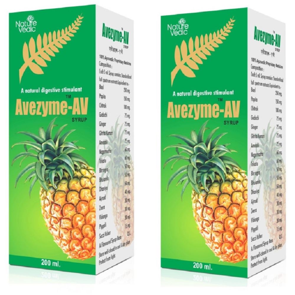 Nature Vedic Avezyme AV Syrup (200ml, Pack of 2)