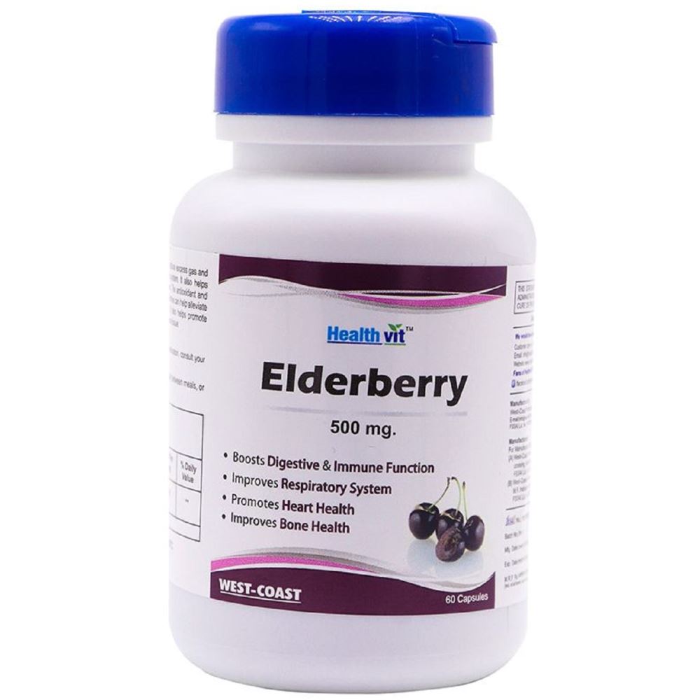 Healthvit Elderberry 500Mg (60caps)