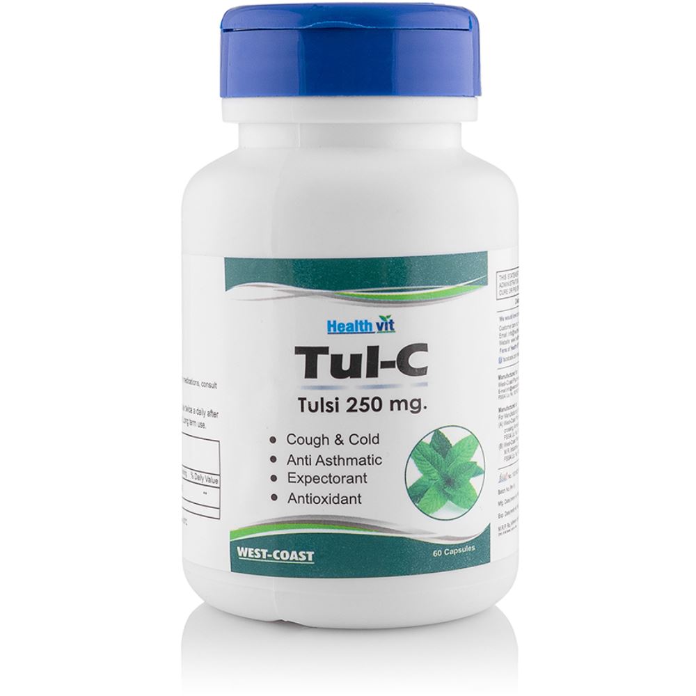 Healthvit Tul-C Tulsi Powder 250Mg (60caps)
