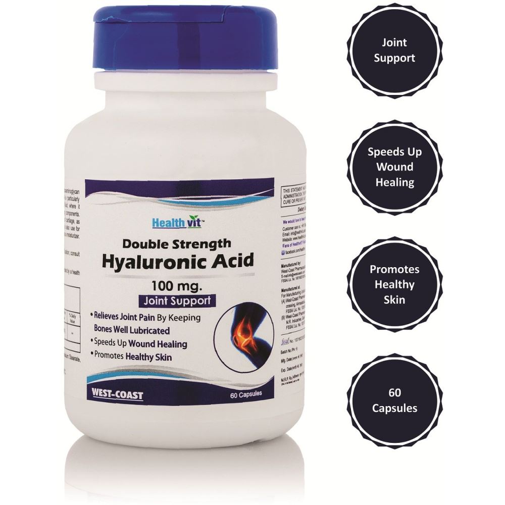 Healthvit Double Strength Hyaluronic Acid 100Mg (60caps)