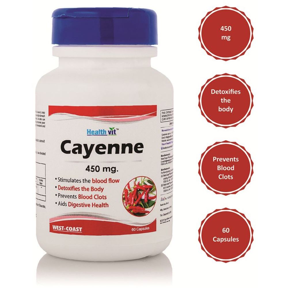 Healthvit Cayenne 450Mg (60caps)