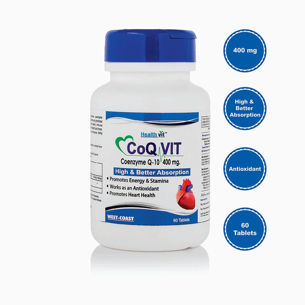 Healthvit High Absorption Coq Vit Coenzyme Q-10 - 400Mg (60caps)