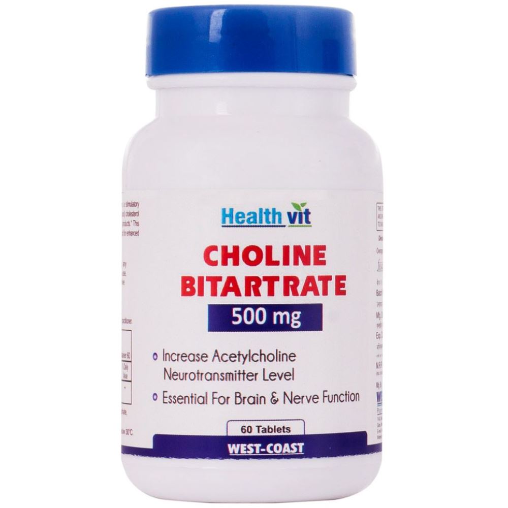 Healthvit Choline Bitartrate 500Mg (60tab)