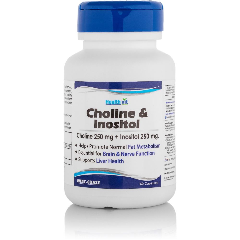Healthvit Choline & Inositol 500Mg (60caps)