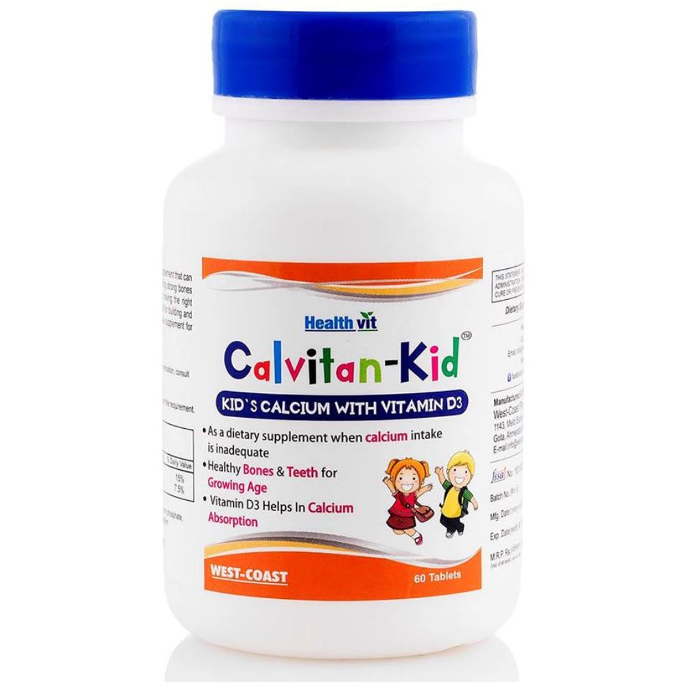Healthvit Calvitan-Kid Kid'S Calcium 150Mg, Vitamin D3 30Iu (60tab)