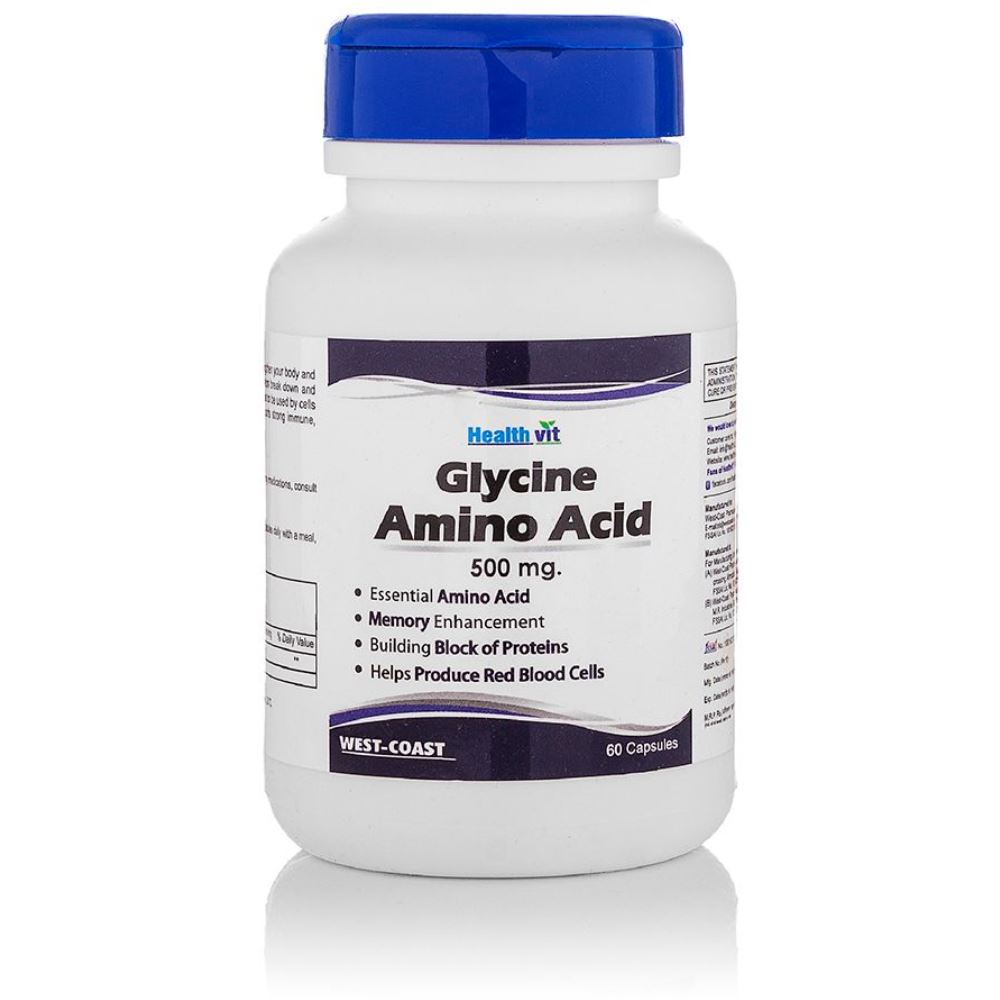 Healthvit Glycine Amino Acid 500Mg (60caps)