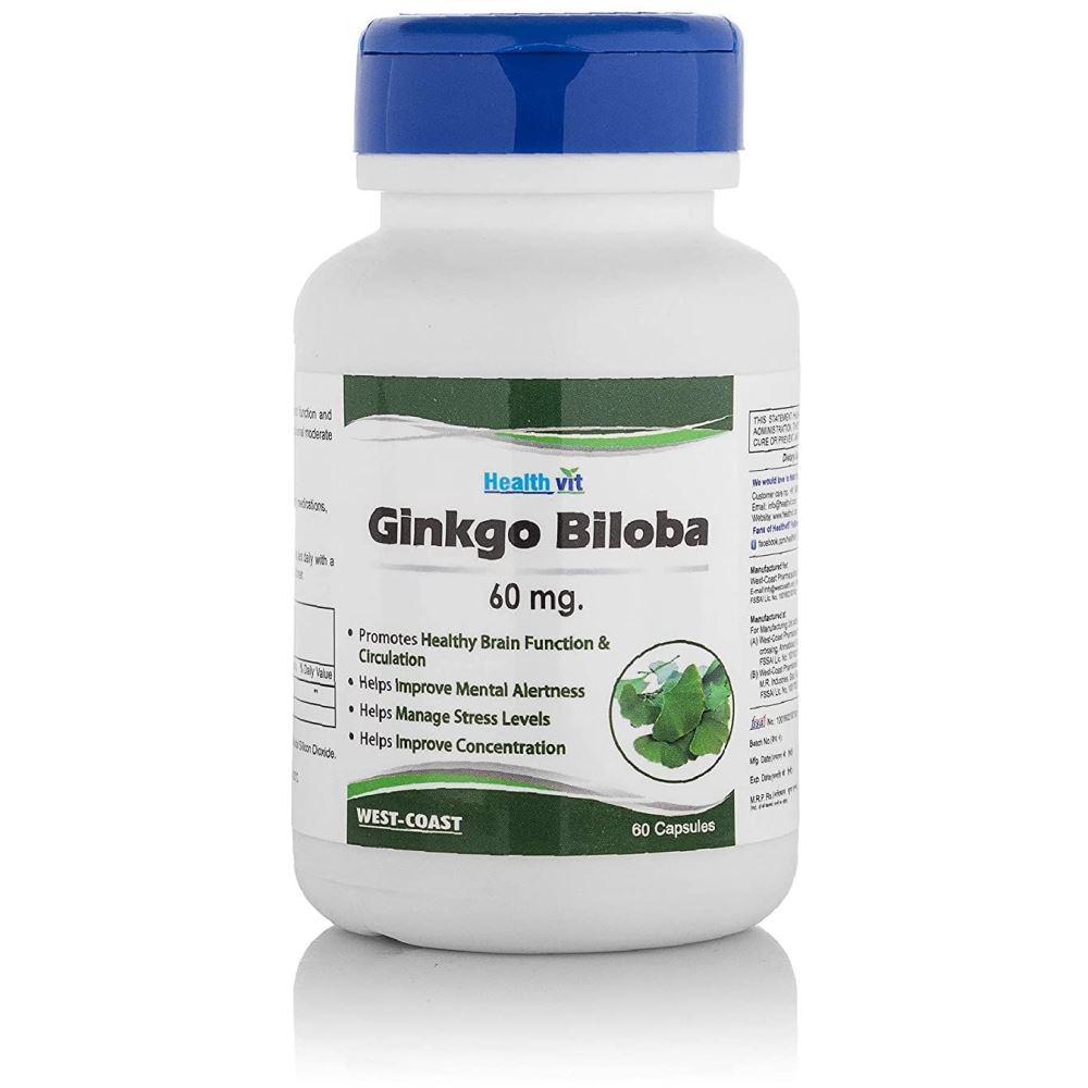 Healthvit Ginkgo Biloba 60Mg (60caps)