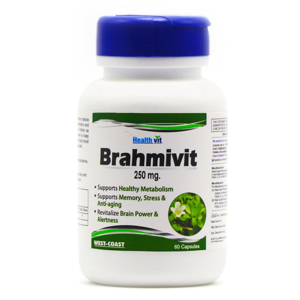 Healthvit Brahmivit Bacopa Brahmi Extract 250Mg (60caps)