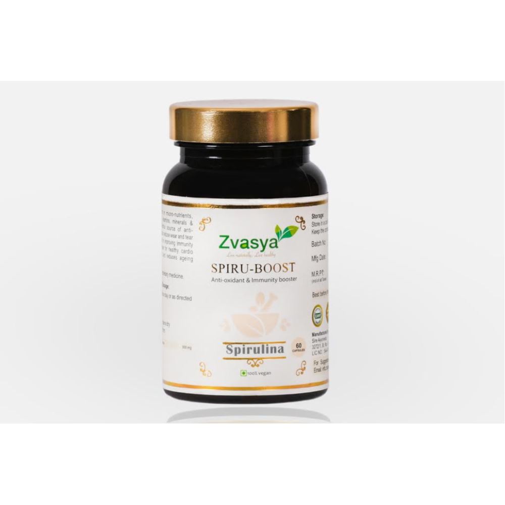 Zvasya Spiru-Boost Spirulina Capsules  (60caps)