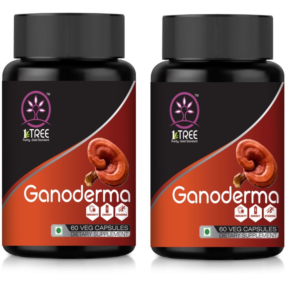 1 Tree Ganoderma Capsules For Man & Woman (60caps, Pack of 2)
