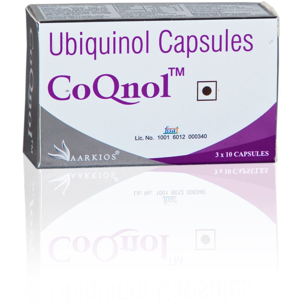 Aarkios Coqnol (Ubiquinol) 100Mg Capsules (10caps)