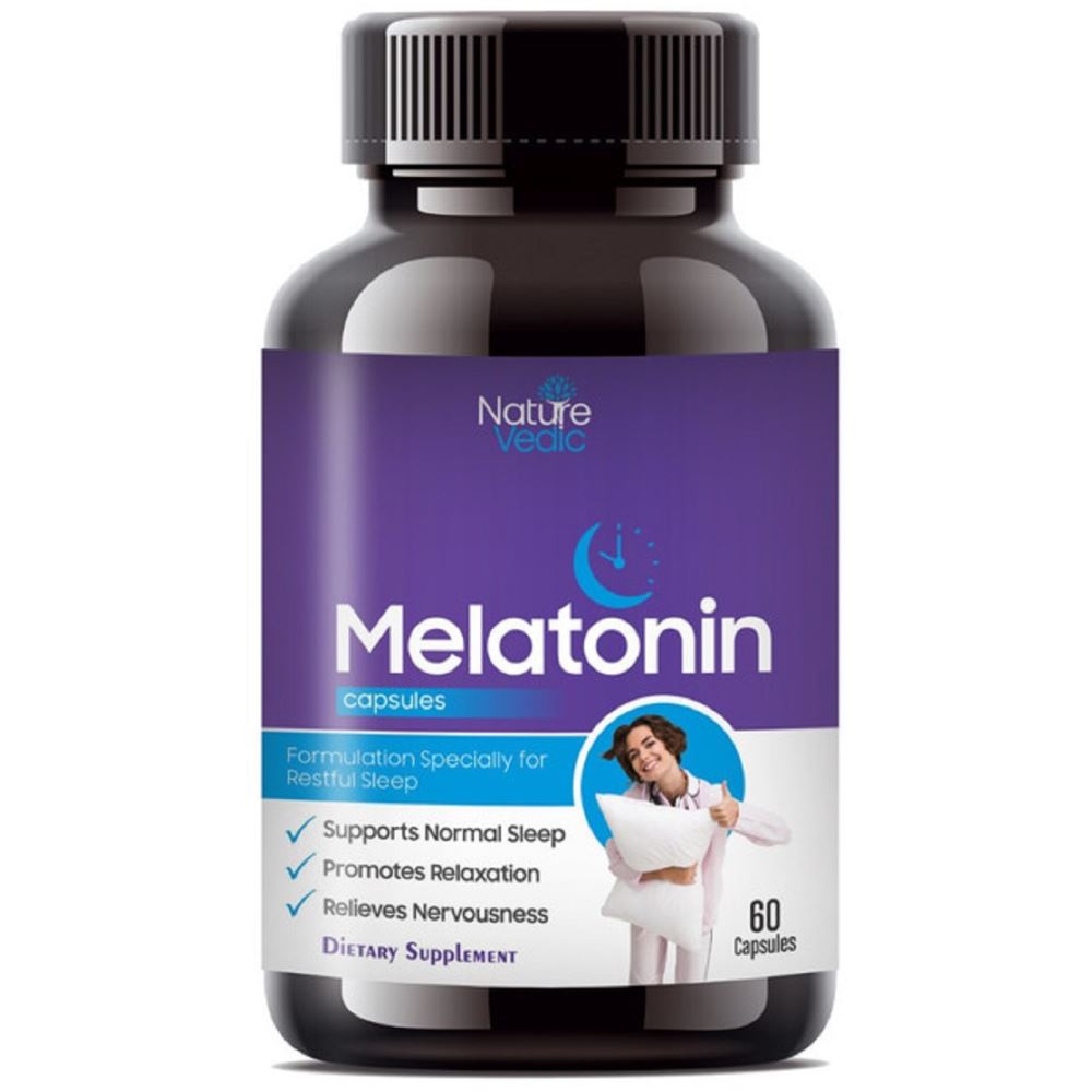 Nature Vedic Easonin Melatonin Healthy Sleeping Capsules (60caps)