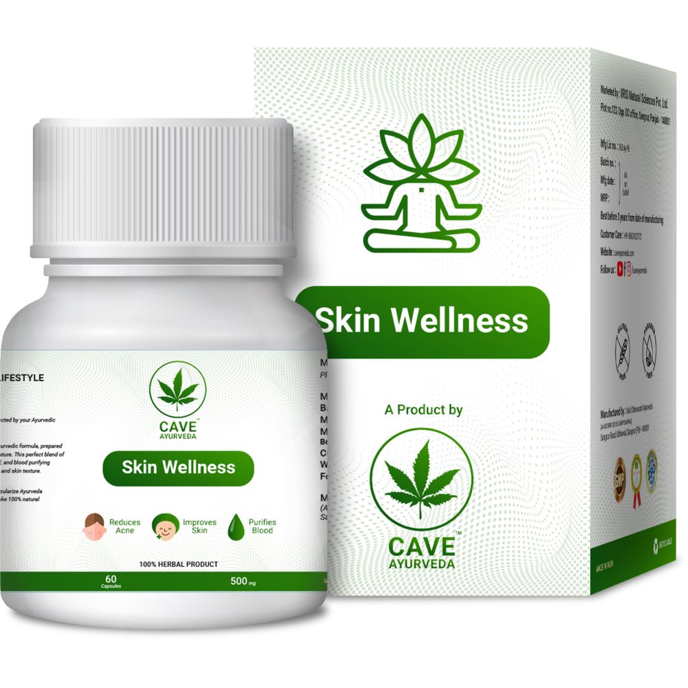 Cave Ayurveda Skin Wellness 500Mg (60caps)