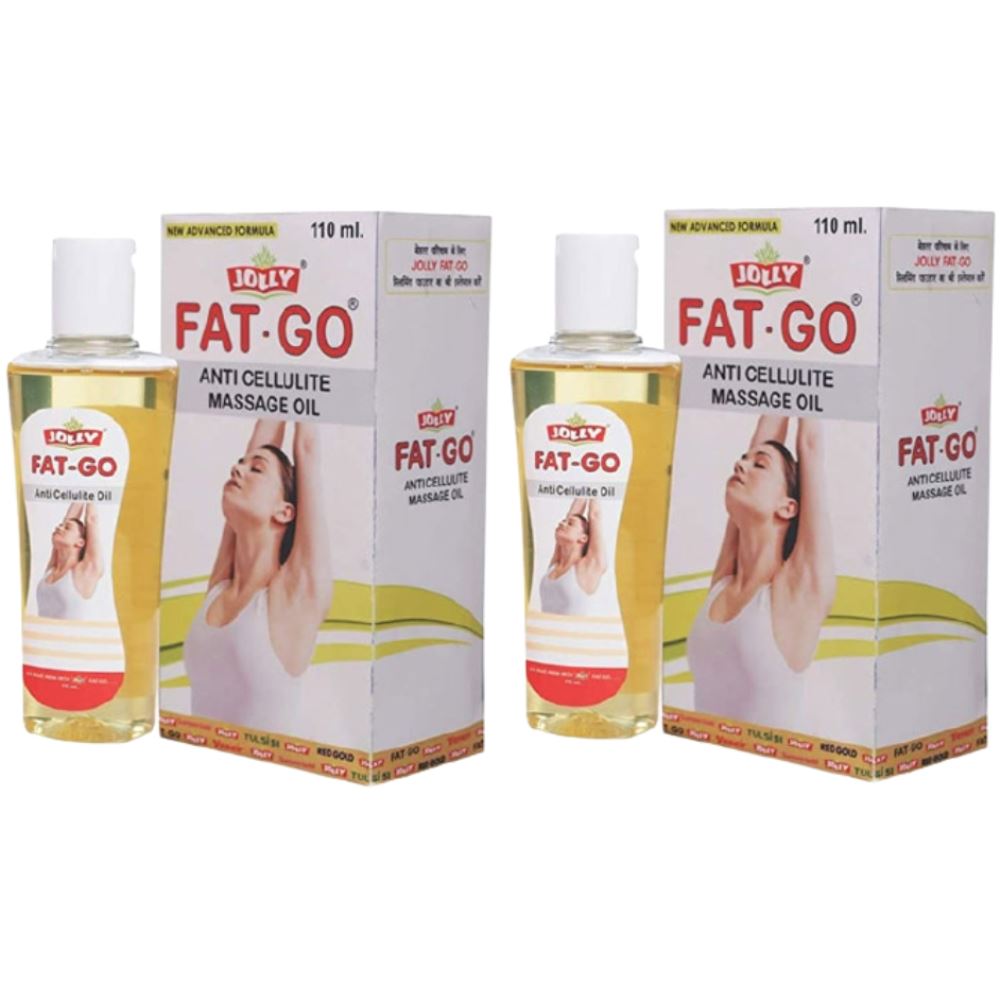 Jolly Fat Go Anti Cellulite Massage Oil (110ml, Pack of 2)