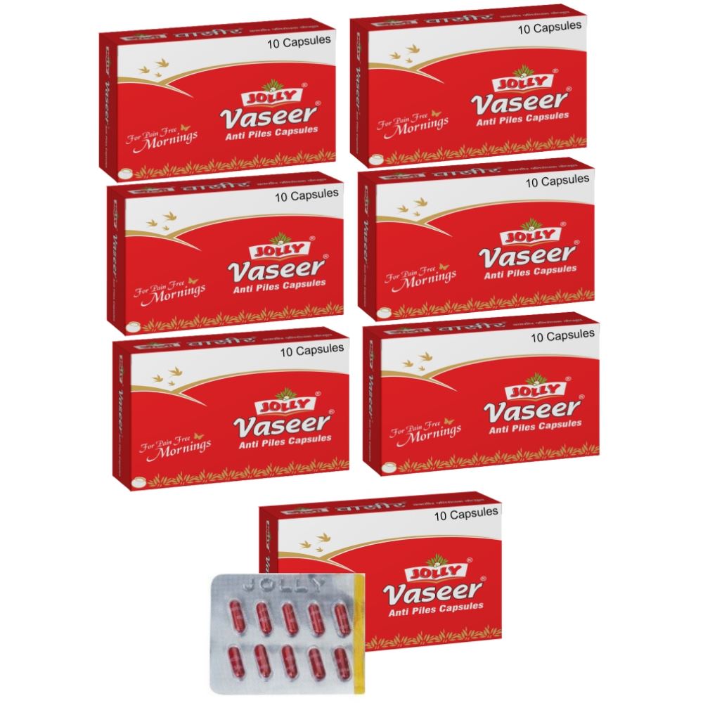 Jolly Vaseer Anti Piles Capsules (10caps, Pack of 7)