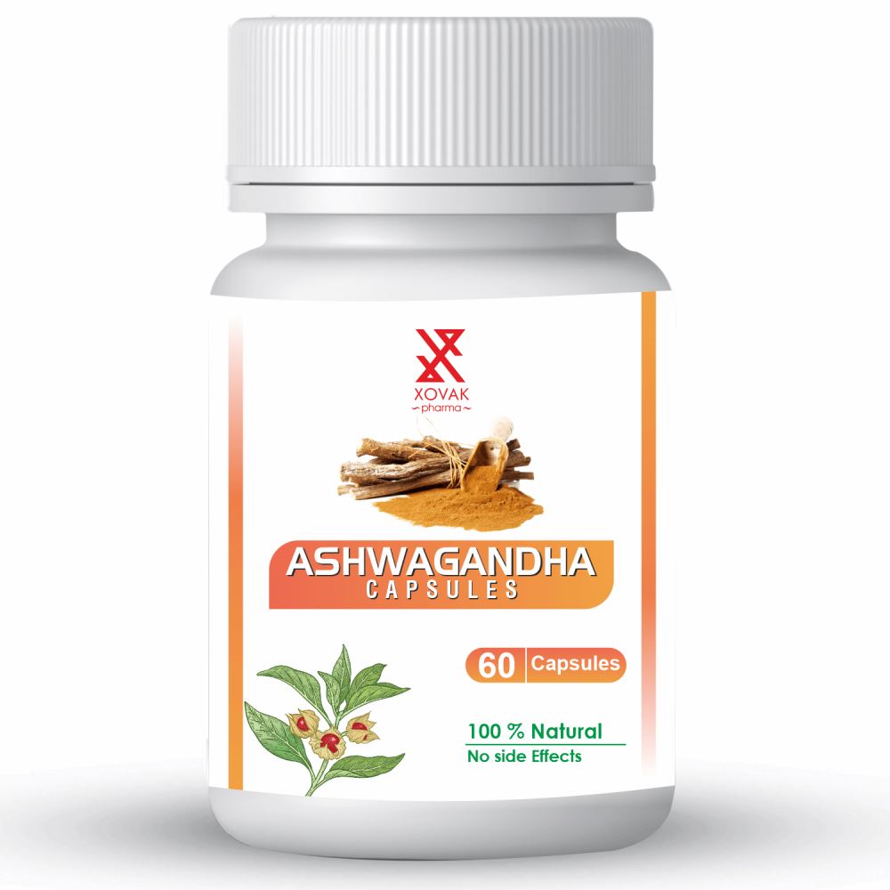 Xovak Pharma Natural & Herbal Ashwagandha Capsules (60caps)