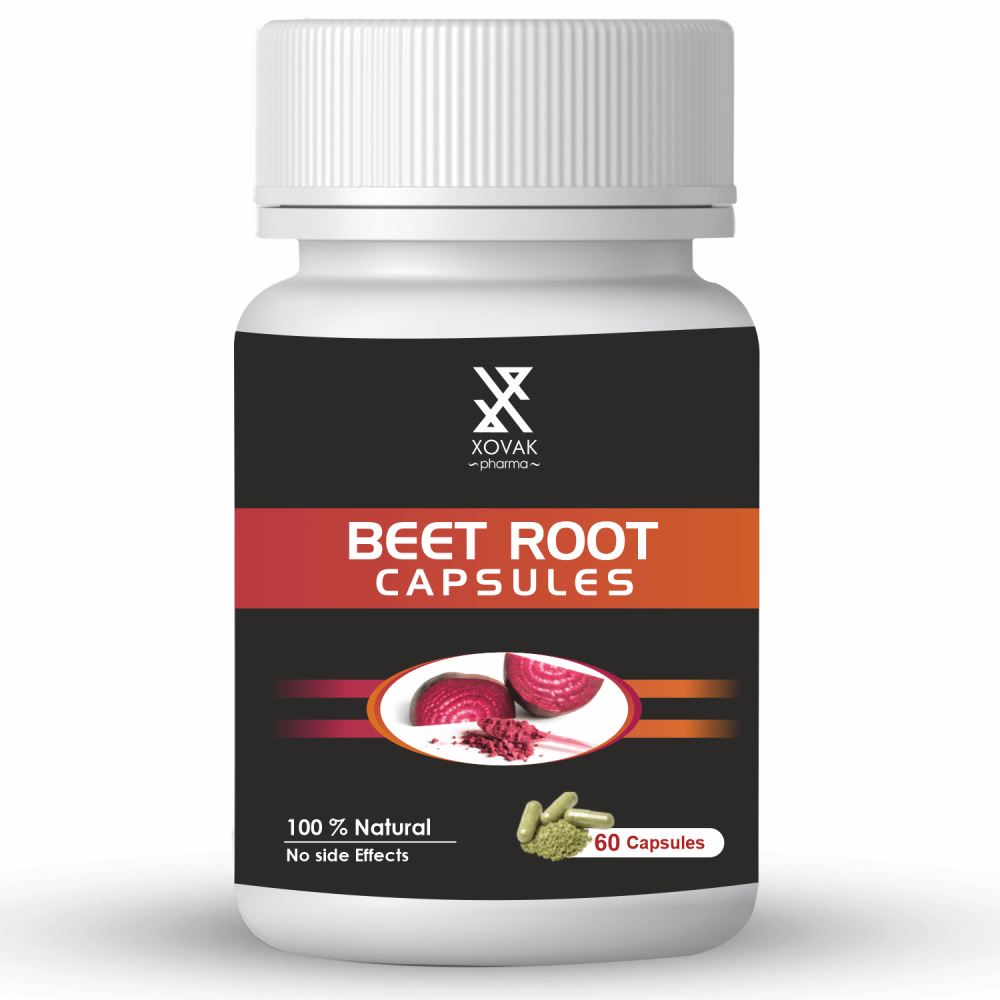 Xovak Pharma Natural & Herbal Beet Root Capsules (60caps)