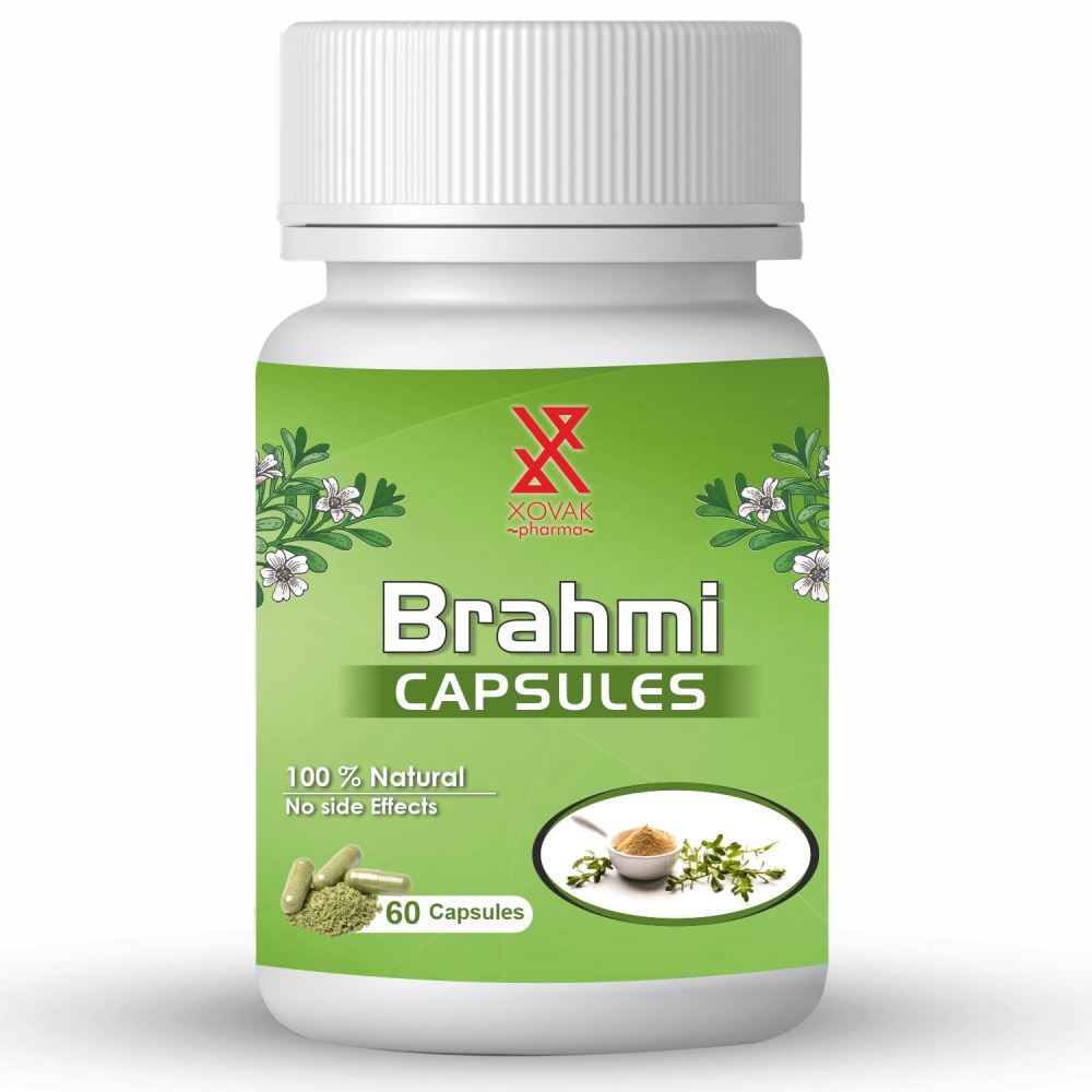 Xovak Pharma Natural & Herbal Brahmi Capsules (60caps)