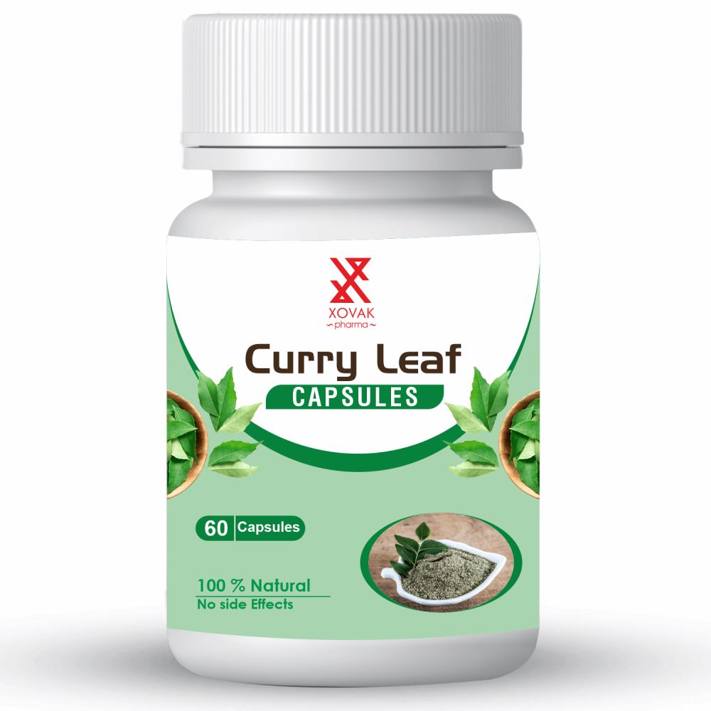 Xovak Pharma Natural & Herbal Curry Leaf Capsules (60caps)