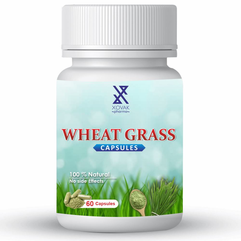 Xovak Pharma Natural & Herbal Wheat Grass Capsules (60caps)