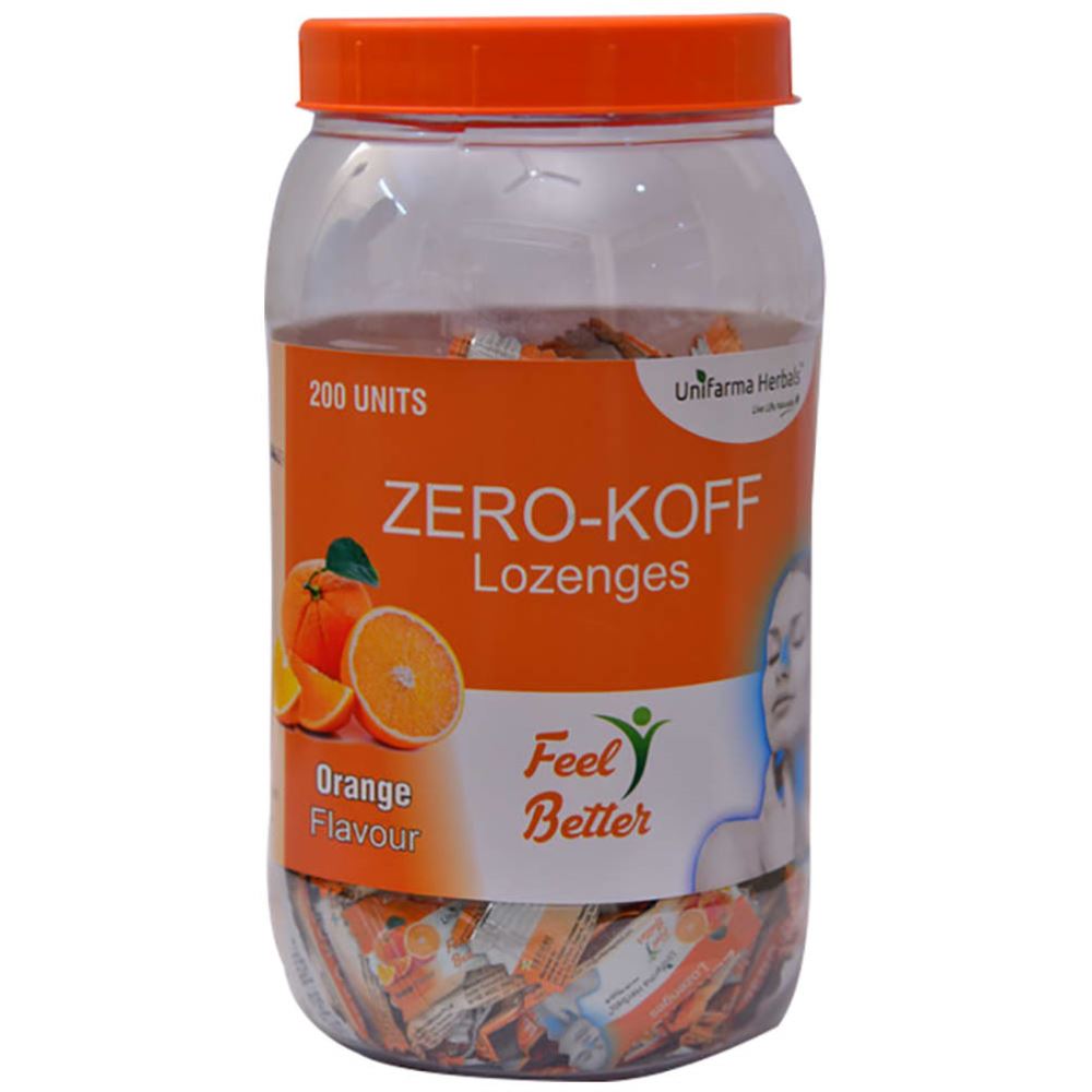 Unifarma Herbals Zero Koff Lozenges (Orange Flavor) (200pcs)