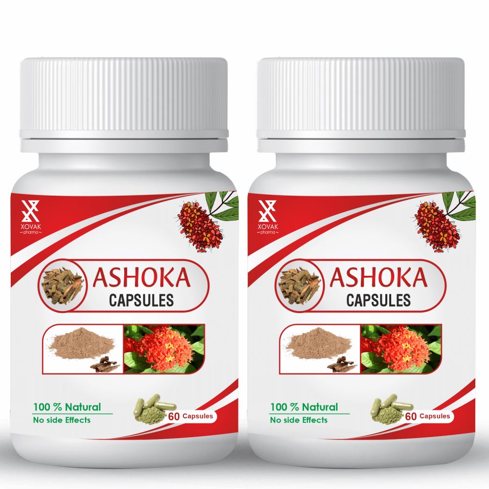 Xovak Pharma Natural & Herbal Ashoka Capsules (60caps, Pack of 2)