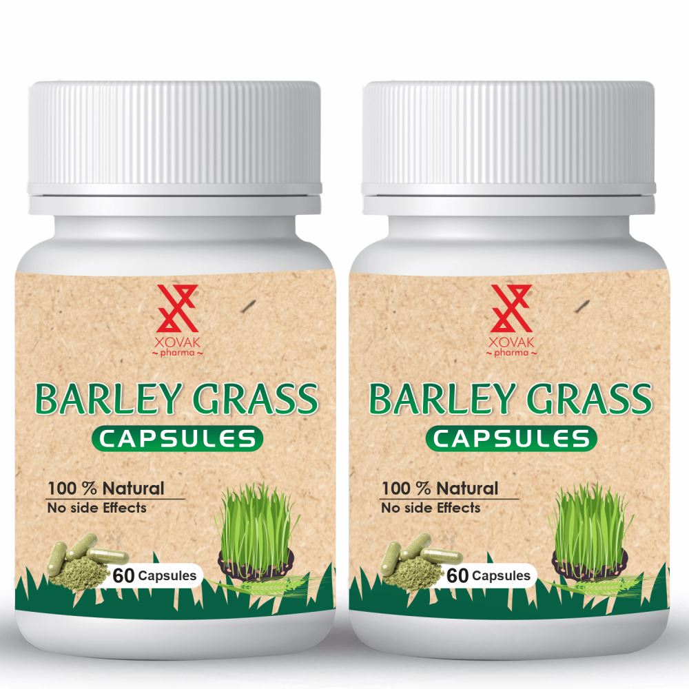 Xovak Pharma Natural & Herbal Barley Grass Capsules (60caps, Pack of 2)