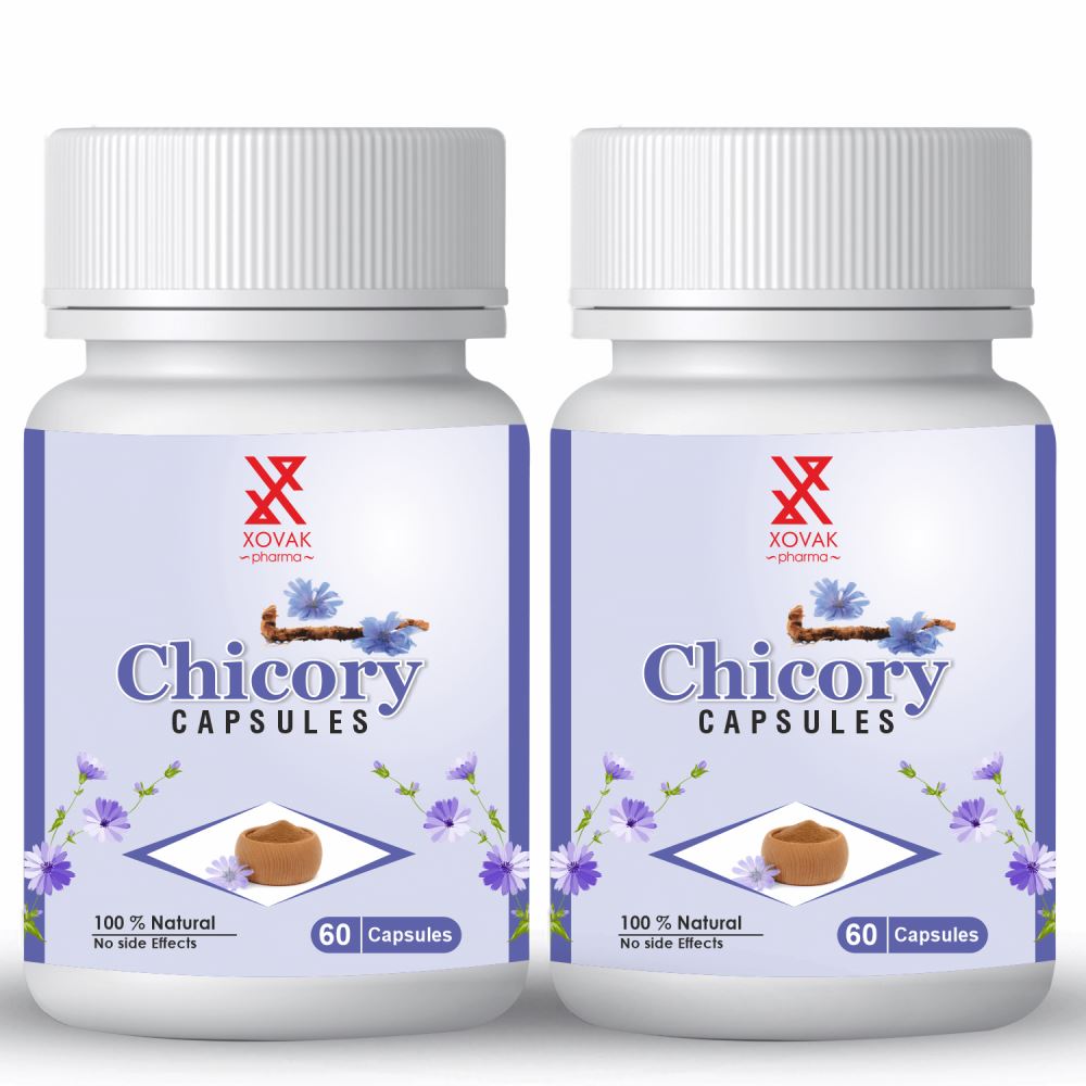 Xovak Pharma Natural & Herbal Chicory Capsules (60caps, Pack of 2)