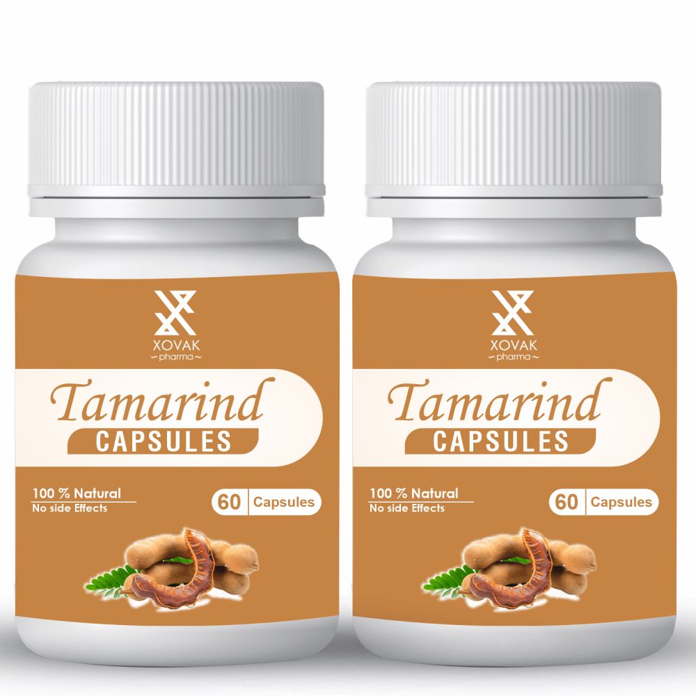 Xovak Pharma Natural & Herbal Tamarind Capsules (60caps, Pack of 2)