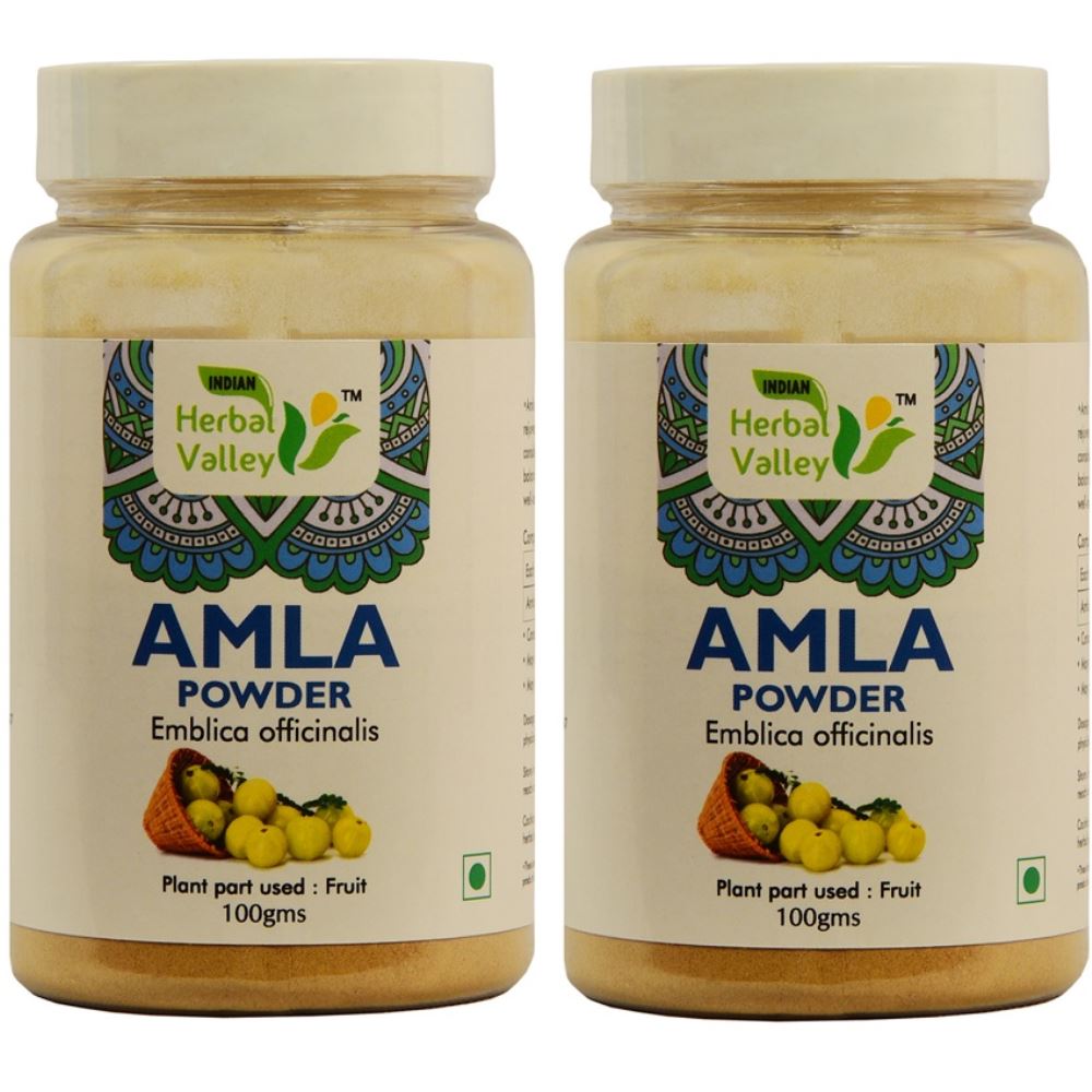 Indian Herbal Valley Amla Powder (100g, Pack of 2)