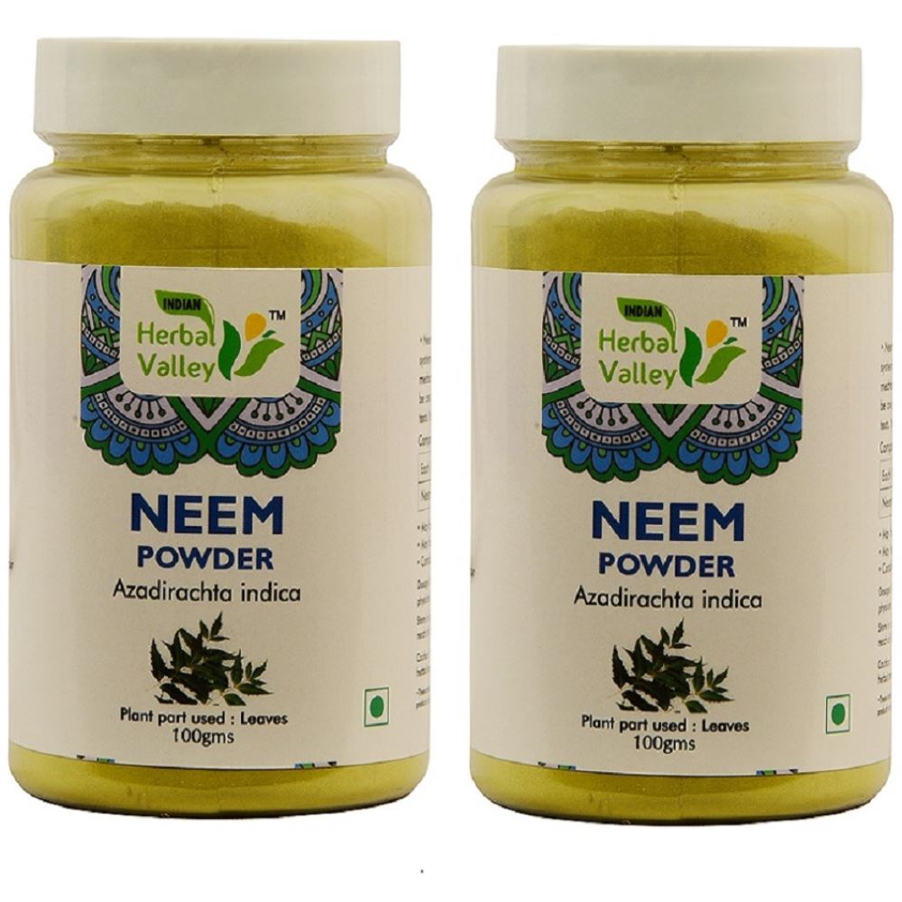 Indian Herbal Valley Neem Leaves Powder (100g, Pack of 2)