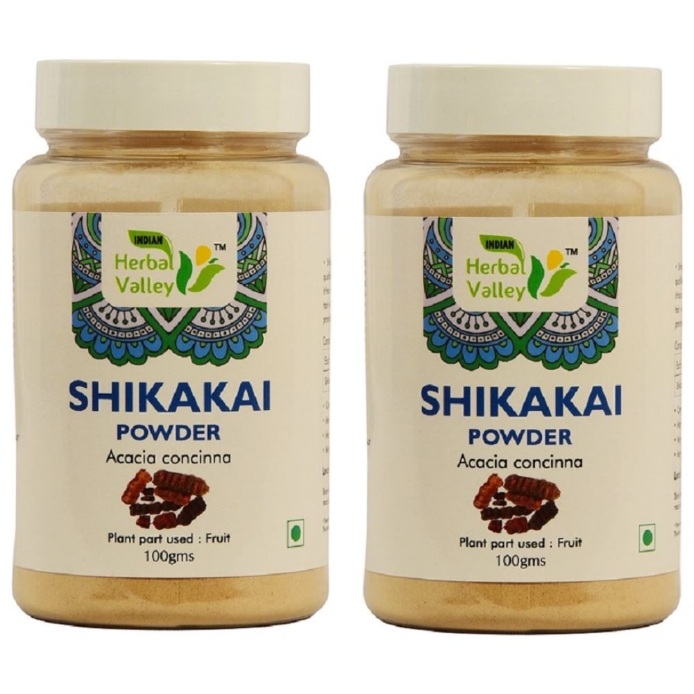 Indian Herbal Valley Shikakai Powder (100g, Pack of 2)